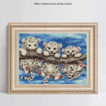 Full Drill - 5D DIY Diamond Painting Kits Cute Tigers on the