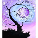 Full Drill - 5D DIY Diamond Painting Kits Dream Moon Tree - 