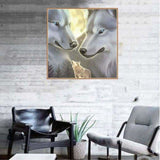 Full Drill - 5D DIY Diamond Painting Kits Dream White Wolf