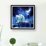 Full Drill - 5D DIY Diamond Painting Kits Dream White Wolf