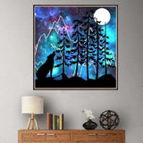 Full Drill - 5D DIY Diamond Painting Kits Dream Wolf Forest 