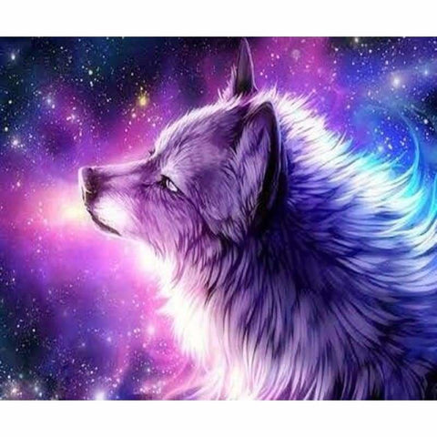 Full Drill - 5D DIY Diamond Painting Kits Dream Wolf Starry 