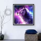 Full Drill - 5D DIY Diamond Painting Kits Dream Wolf Starry 