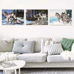 Full Drill - 5D DIY Diamond Painting Kits Dream Wolves In Winter - NEEDLEWORK KITS