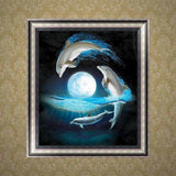 Full Drill - 5D DIY Diamond Painting Kits Dreamy Dolphins 