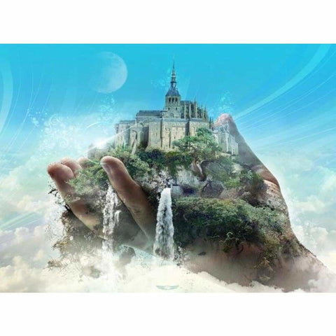 Full Drill - 5D DIY Diamond Painting Kits Fantasy Castle in 