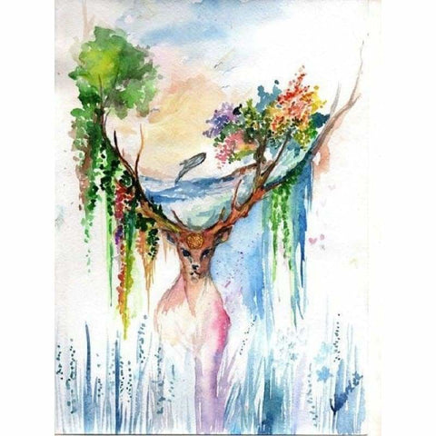 Full Drill - 5D DIY Diamond Painting Kits Fantasy Deer 