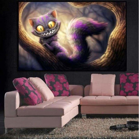 Full Drill - 5D DIY Diamond Painting Kits Funny Cartoon Cat 