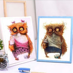 Full Drill - 5D DIY Diamond Painting Kits Funny Cartoon Owl