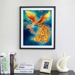 Full Drill - 5D DIY Diamond Painting Kits Gold Phoenix on 