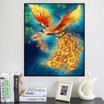 Full Drill - 5D DIY Diamond Painting Kits Gold Phoenix on 