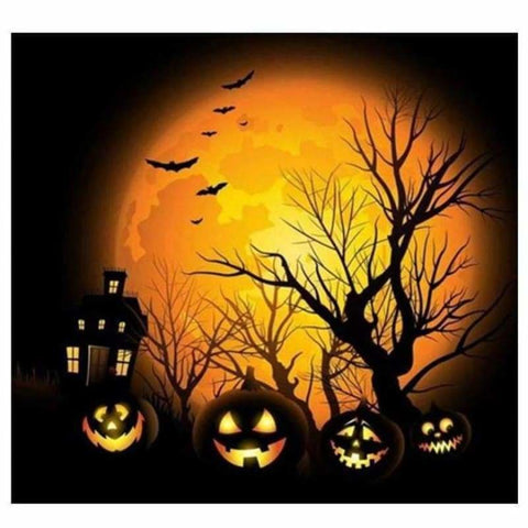 Full Drill - 5D DIY Diamond Painting Kits Halloween Night 