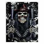 Full Drill - 5D DIY Diamond Painting Kits Horrible Gun Skull