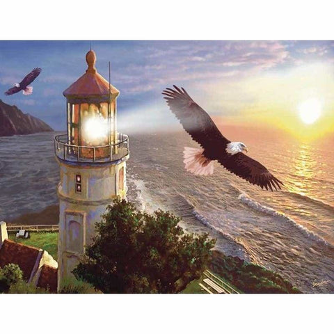 Full Drill - 5D DIY Diamond Painting Kits Landscape Sunset 