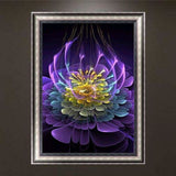 Full Drill - 5D DIY Diamond Painting Kits Light Lotus Flower