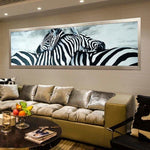 Full Drill - 5D DIY Diamond Painting Kits Loving Zebras - L3