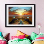 Full Drill - 5D DIY Diamond Painting Kits Motorcycle Travel 