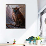 Full Drill - 5D DIY Diamond Painting Kits Serious Owl on the