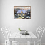 Full Drill - 5D DIY Diamond Painting Kits Snowy Cottage In 