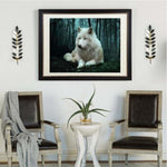 Full Drill - 5D DIY Diamond Painting Kits Special White Wolf