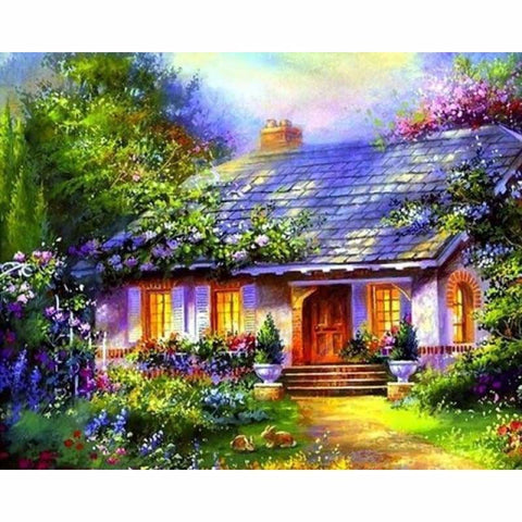 Full Drill - 5D DIY Diamond Painting Kits Spring Dream House