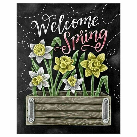 Full Drill - 5D DIY Diamond Painting Kits Spring Flowers 