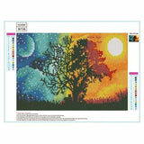 Full Drill - 5D DIY Diamond Painting Kits Sun and Moon 