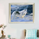 Full Drill - 5D DIY Diamond Painting Kits Winter Cool Wolf -