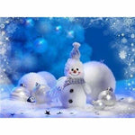 Full Drill - 5D DIY Diamond Painting Kits Winter Cute Snowman - NEEDLEWORK KITS