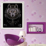 Full Drill - 5D DIY Diamond Painting Kits Wolf Dream Catcher