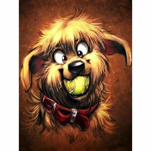 Funny Dog Pattern Wall Decor Full Drill - 5D Diy Diamond 