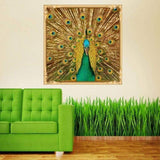 Full Drill - 5D DIY Diamond Painting Kits Gold Modern Artistic Peacock - NEEDLEWORK KITS