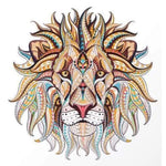 Full Drill - 5D DIY Diamond Painting Kits Cartoon Colorful Lion - NEEDLEWORK KITS