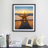 Full Drill - 5D DIY Diamond Painting Kits Beach Starfish Summer Scene - NEEDLEWORK KITS