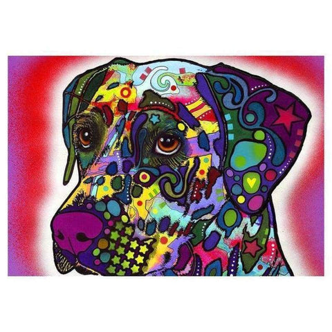 Full Drill - 5D DIY Diamond Painting Kits Cartoon Special Colorful Pet Dog - NEEDLEWORK KITS