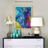 Modern Art Colorful Horse Close Up Full Drill - 5D Diamond 