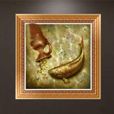 Full Drill - 5D DIY Diamond Painting Kits Cartoon Gold Fish - NEEDLEWORK KITS