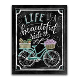 Full Drill - 5D DIY Diamond Painting Kits Blackboard Bicycle - NEEDLEWORK KITS