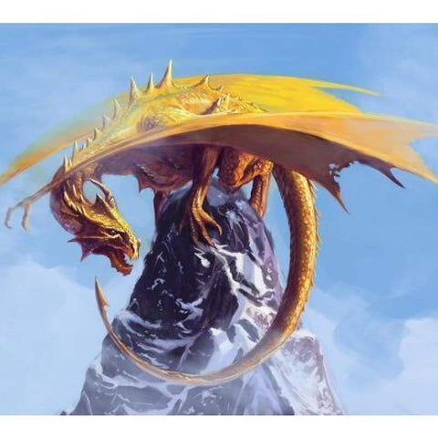 Full Drill - 5D DIY Diamond Painting Kits Gold Flying Dragon - NEEDLEWORK KITS