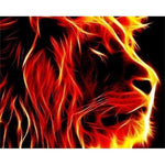 Full Drill - 5D DIY Diamond Painting Kits Different Fire Lion - NEEDLEWORK KITS