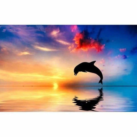 New Hot Sale Decor Animal Dolphin Diy Diamond Painting Kits 