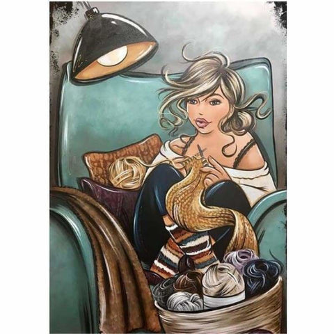 New Hot Sale Fat Woman Wall Decor Full Drill - 5D Diy 