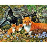New Hot Sale Home Decor Fox Family Full Drill - 5D DIY 