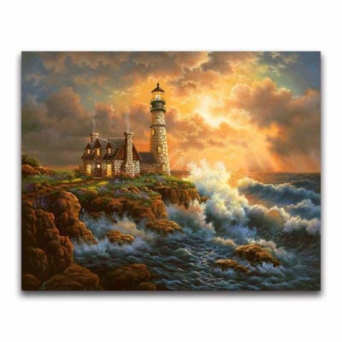 New Hot Sale Lighthouse Pattern Diy Full Drill - 5D Diamond 