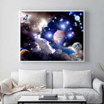 New Hot Sale Space Star Wall Decor Full Drill - 5D Diy 