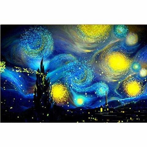 New Large Size Abstract Sky Space Full Drill - 5D Diy 