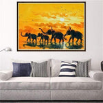 Full Drill - 5D DIY Diamond Painting Kits Elephant Family - NEEDLEWORK KITS