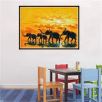 Full Drill - 5D DIY Diamond Painting Kits Elephant Family - NEEDLEWORK KITS