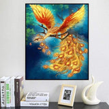 Full Drill - 5D DIY Diamond Painting Kits Gold Phoenix on the Branches - NEEDLEWORK KITS