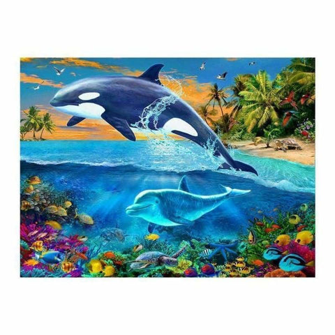 New Special Dolphin Full Drill - 5D Diy Diamond Painting 